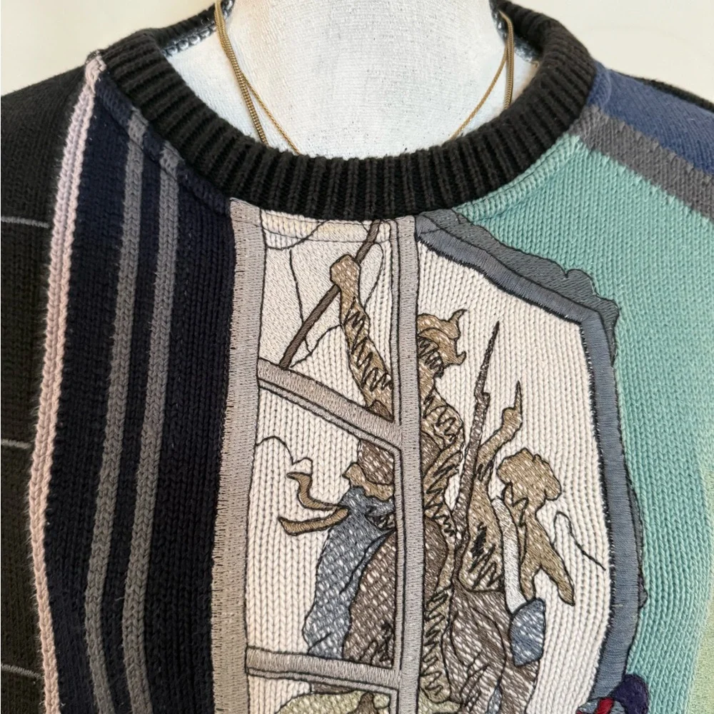 MIMI SPIRIT Mens Knit Sweater L Made In Italy 